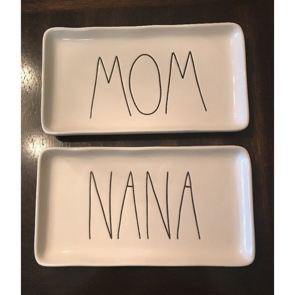 Rae Dunn Other - Rae Dunn "Nana" & "Mom" Tray Long Letters LL Brand New Mother's Day Gift NEW
